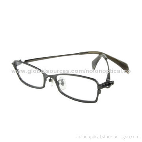 Gun Metal Eyeglass Frame, Logos Can be Printed